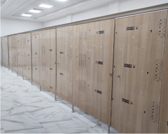 Bathroom doors with compact type